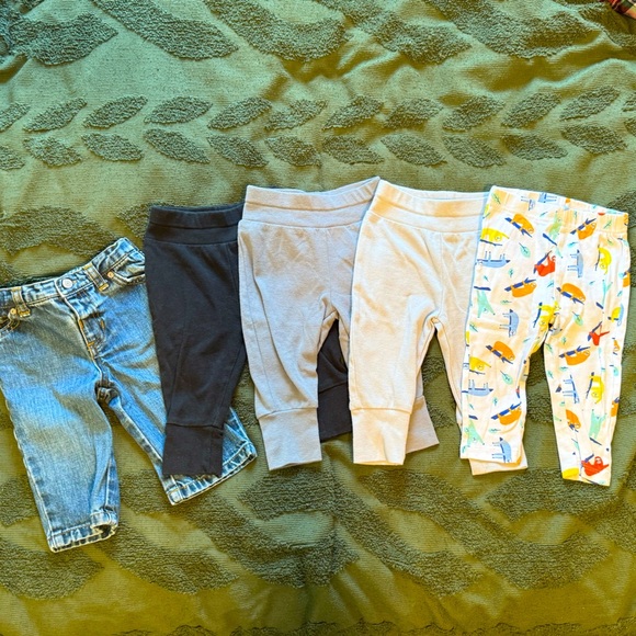 Pants Bundle (5 Pairs) 6-12 Months - Picture 1 of 6